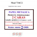 Tarjeton  734C2 Pack 2 unidades