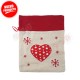 BY3122 BOLSA  TELA YUTE NAVIDAD