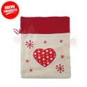 BY3122 BOLSA  TELA YUTE NAVIDAD