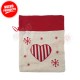 BY3122 BOLSA  TELA YUTE NAVIDAD