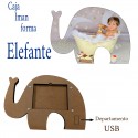 Mod Caja con Imagen Silueta Elefante