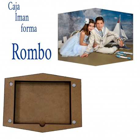 Mod Caja con Imagen Silueta Rombo