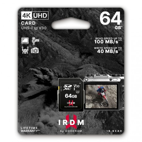 Tarjeta IRDM 64GB UHS-I U3 GOODRAM