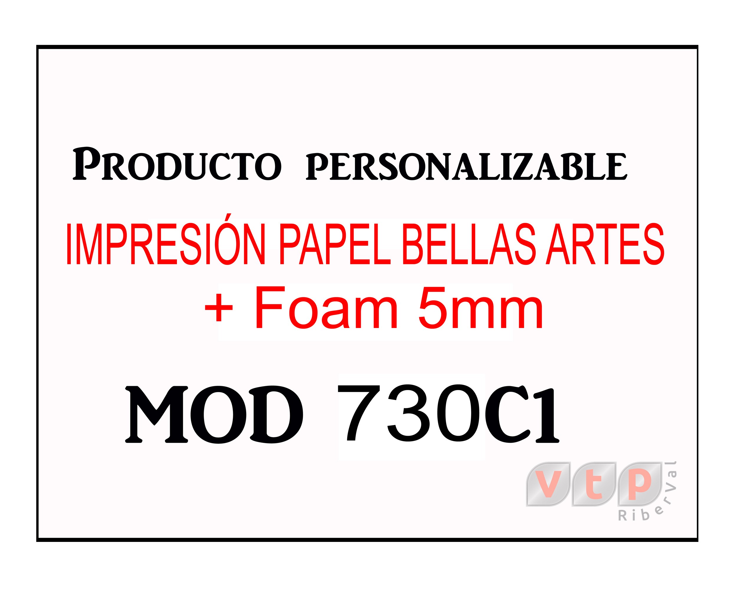 Papel Bellas Artes + Foam 5mm